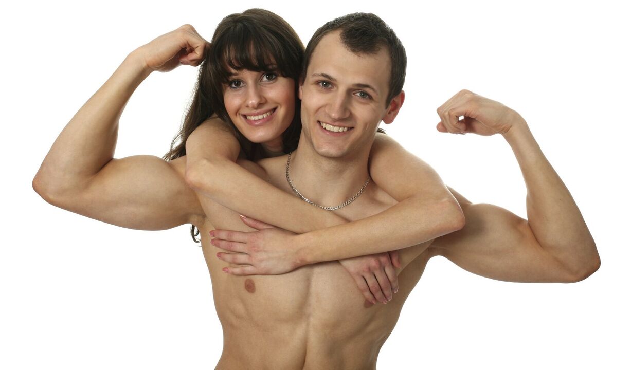 կին տղամարդու հետ առնանդամի մեծացումով